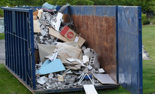 Final stages of house clearance with team ensuring complete removal in Basildon