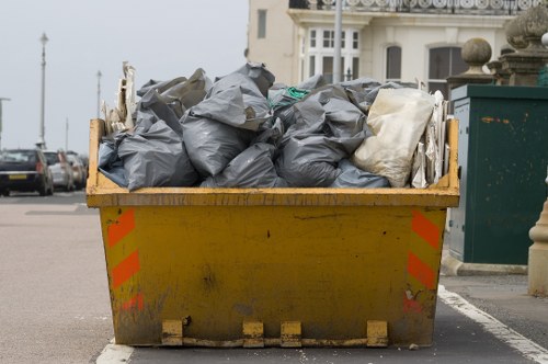 Professionals performing office clearance in a Basildon office